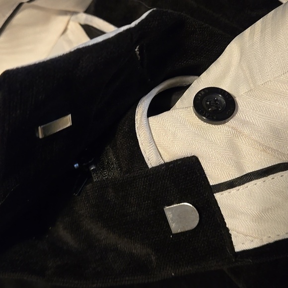 Stacy Adams Black Velvety Corduroy Pants Cuffs & Pleated Wide Leg Men's 36Wx26L - Picture 5 of 11